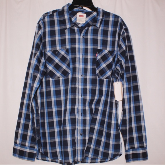 LEVI’S DRESS SHIRT PLAID STYLE - Picture 1 of 4